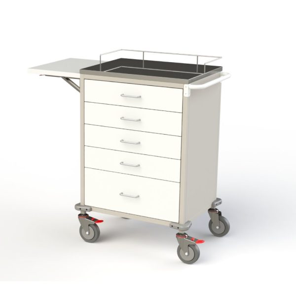 Anaesthetic Cart 5 Dr Beige Cabinet