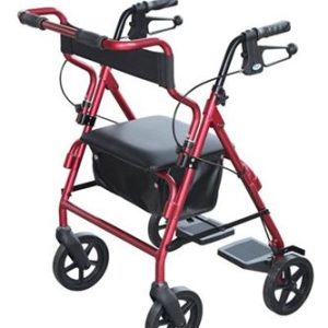 Image Present Days 2 IN 1 Transit Rollator, Red