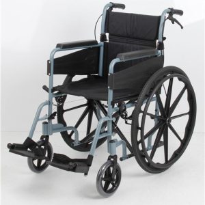 Escape Wheelchair, Self Propelled, Standard, Silver Blue