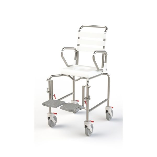 Paediatric Transit Mobile Shower Commode With Swingaway Footrest - 320mm