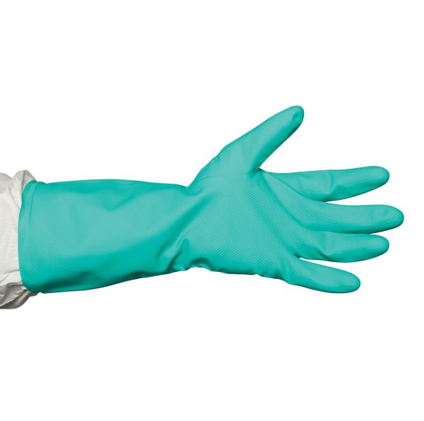 Image Presents Green Nitrile 330 Solvent Resistant Gloves