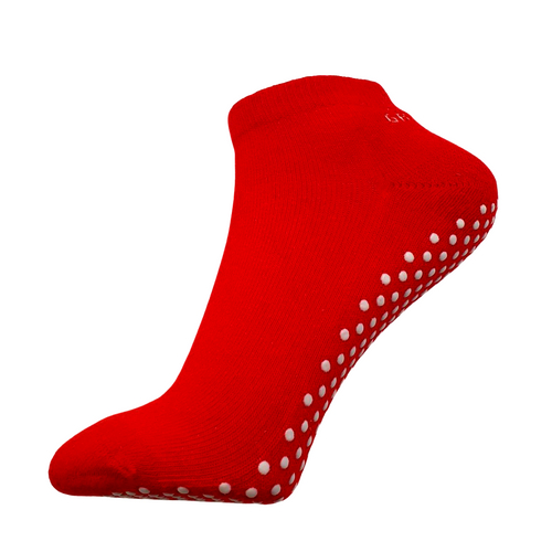 Image presents Gripperz Anklet Socks Non Slip Red