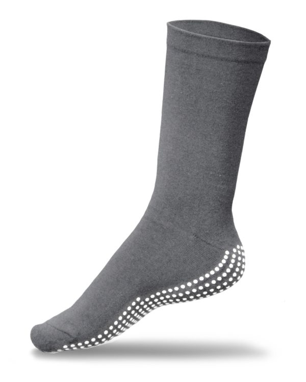 Image presents Gripperz Circulation Socks Non Slip Diabetic Safe - Grey